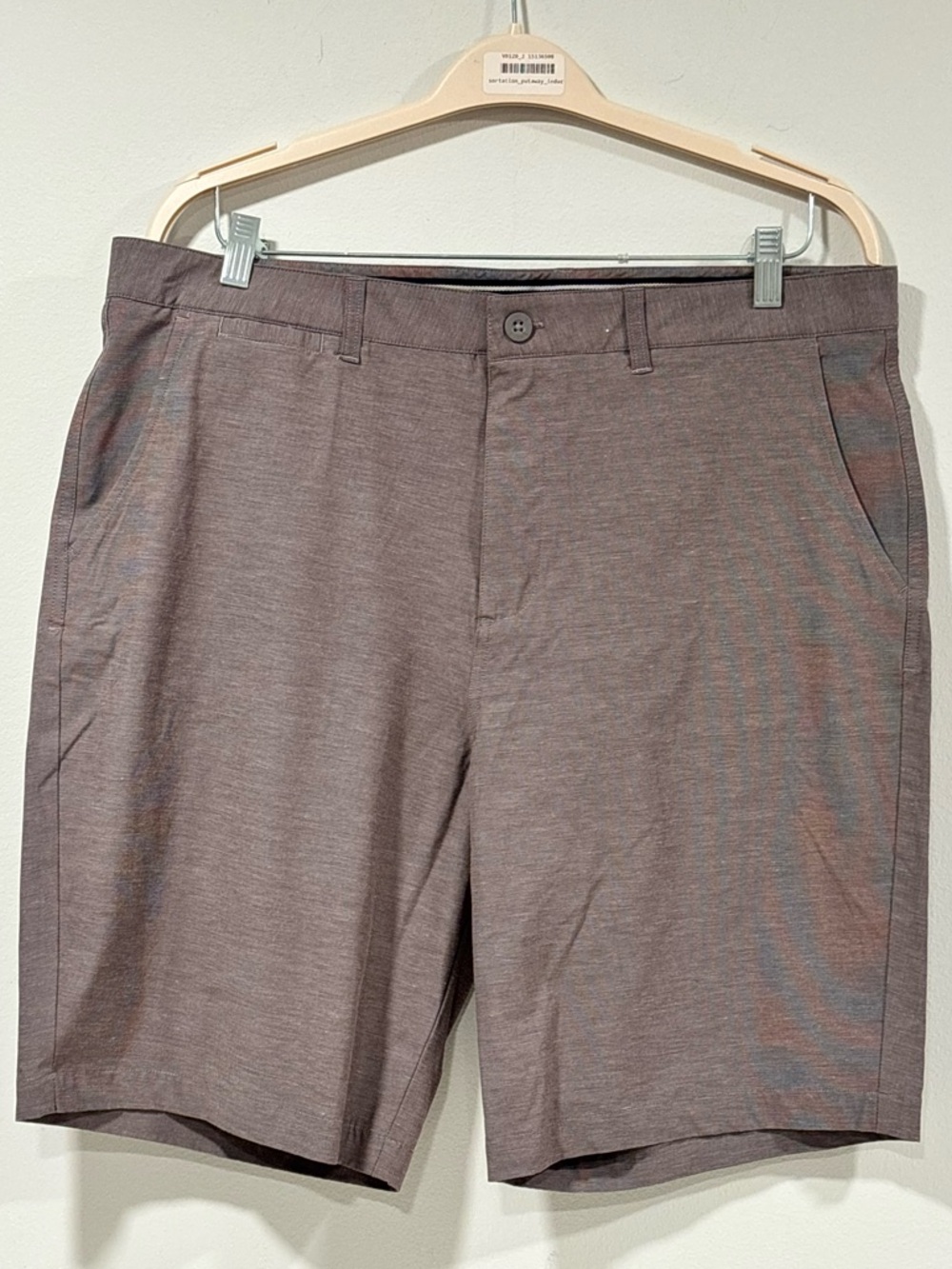 Johnnie-O Performance Shorts Mens 38 Steel Gray Stretch Chino Hybrid Golf Casual